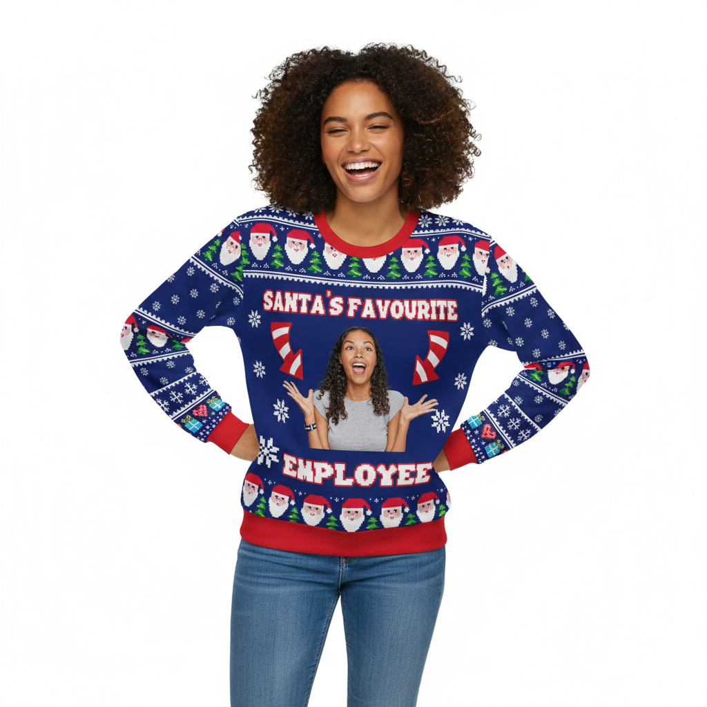 Santa's Favourite Employee Personalized Christmas Sweater