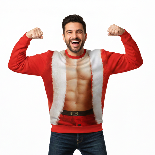 Sexy Santa Man Funny Christmas Sweater