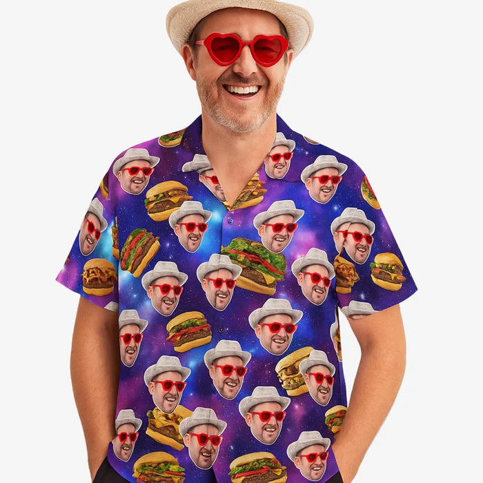 Space Burgers Custom Face Shirt