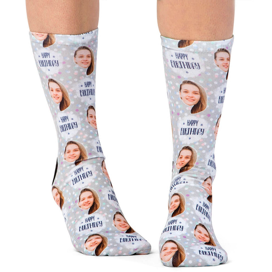 Spotty Birthday Custom Socks