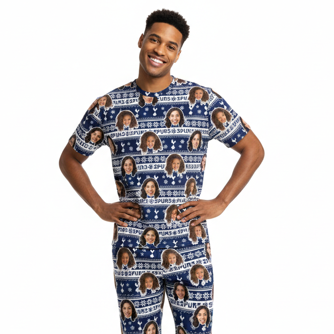 Spurs Christmas Men's Custom Pajamas - Pants Set