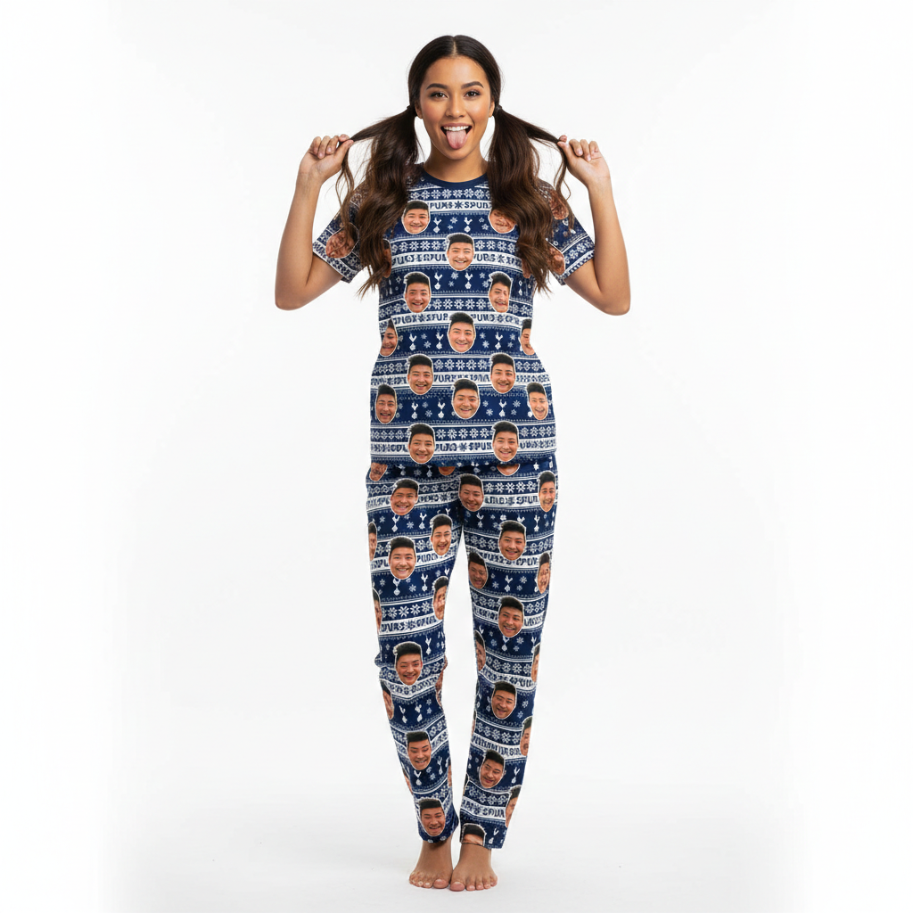 Spurs Christmas Personalized Women's Pajamas - Pants Set