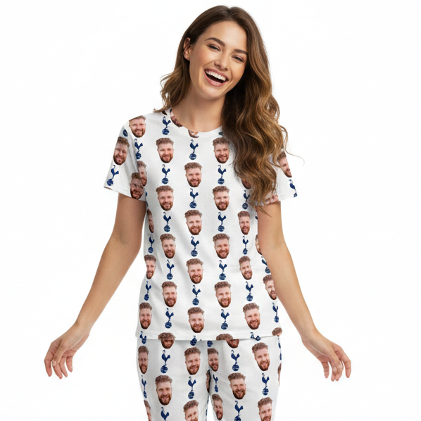 Spurs White Personalized Women's Pajamas - Pants Set