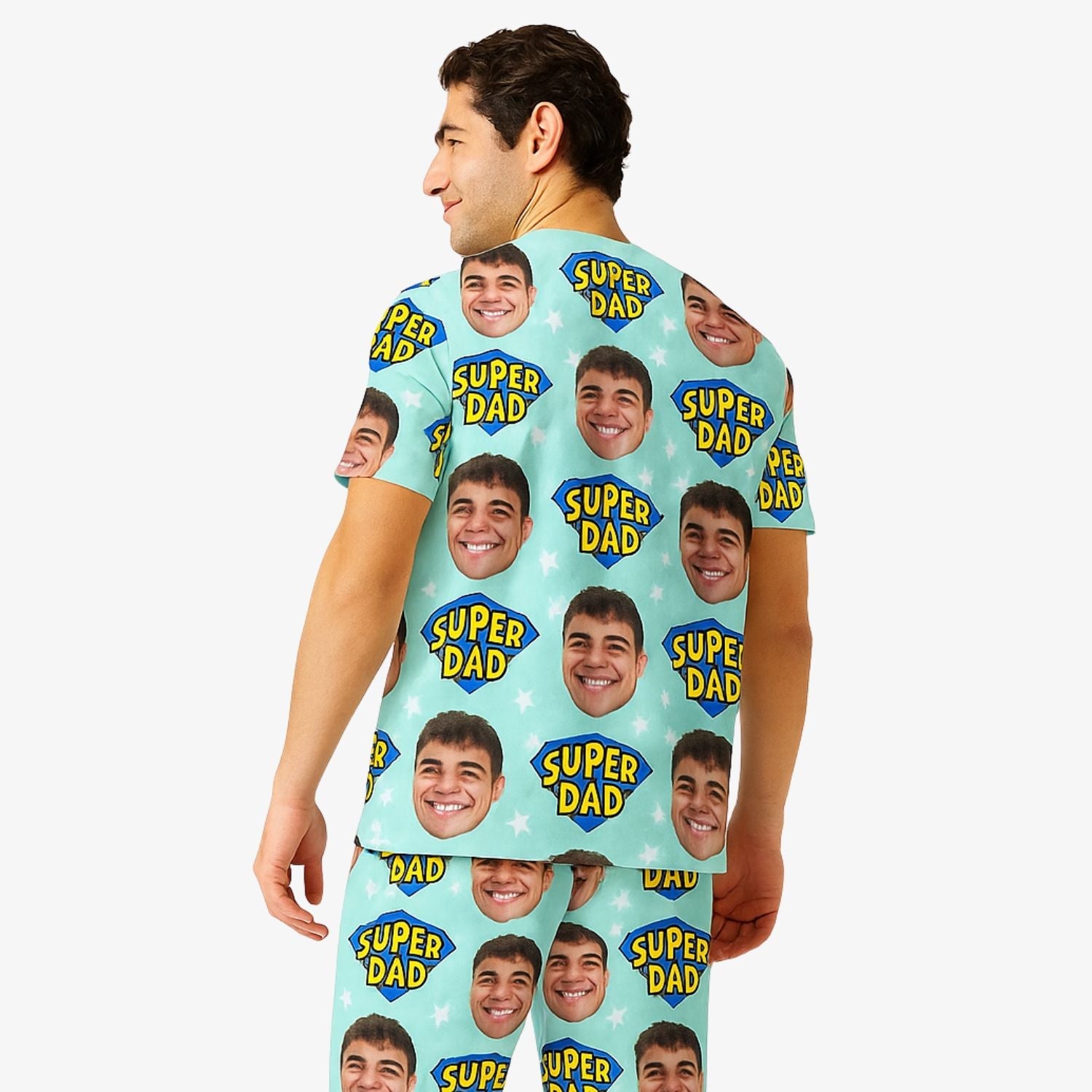 Men's Super Dad Custom Pajamas
