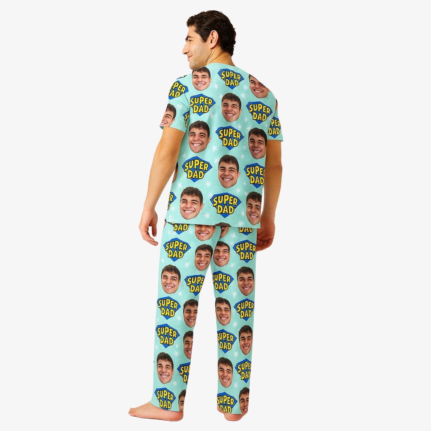 Men's Super Dad photo Pajamas