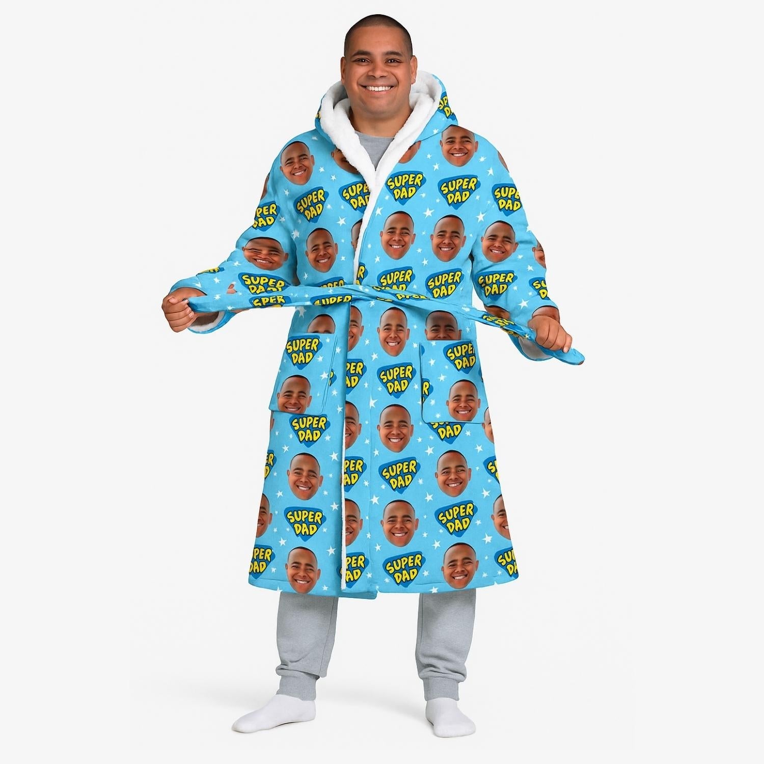 funny fathers day gift custom robe