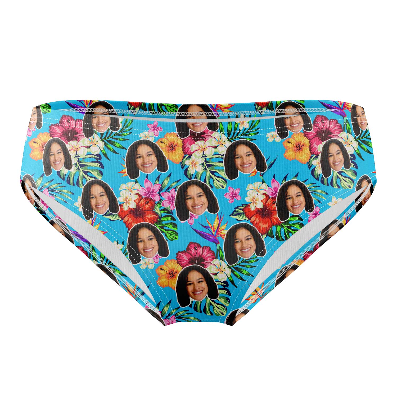 swim trunks with face on them

