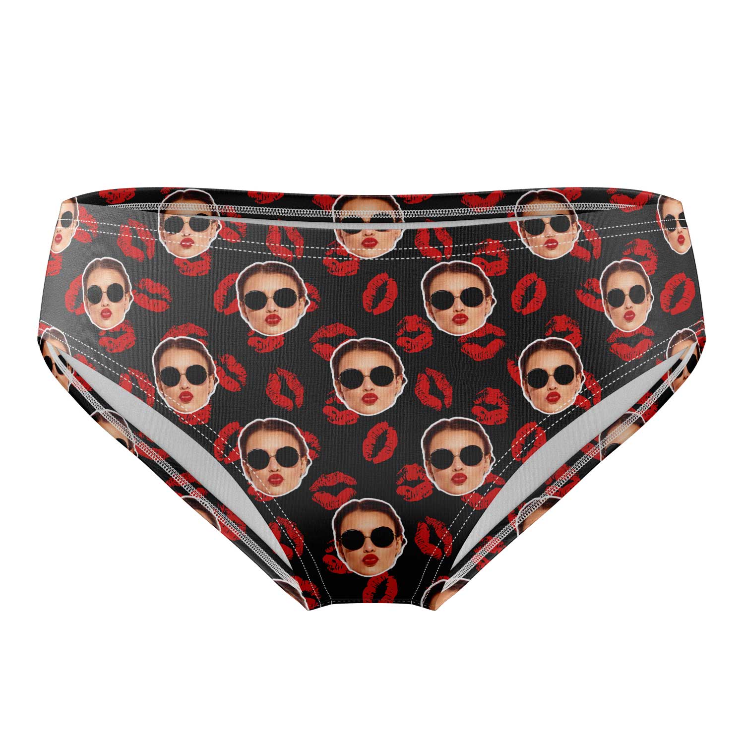 swim trunks with face on them

