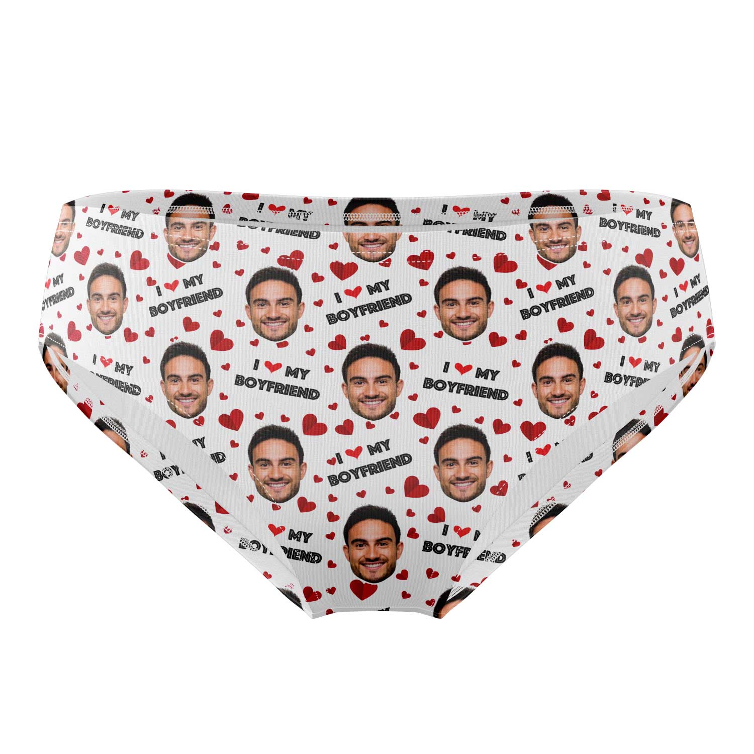 I Love My Boyfriend Swim Trunks
