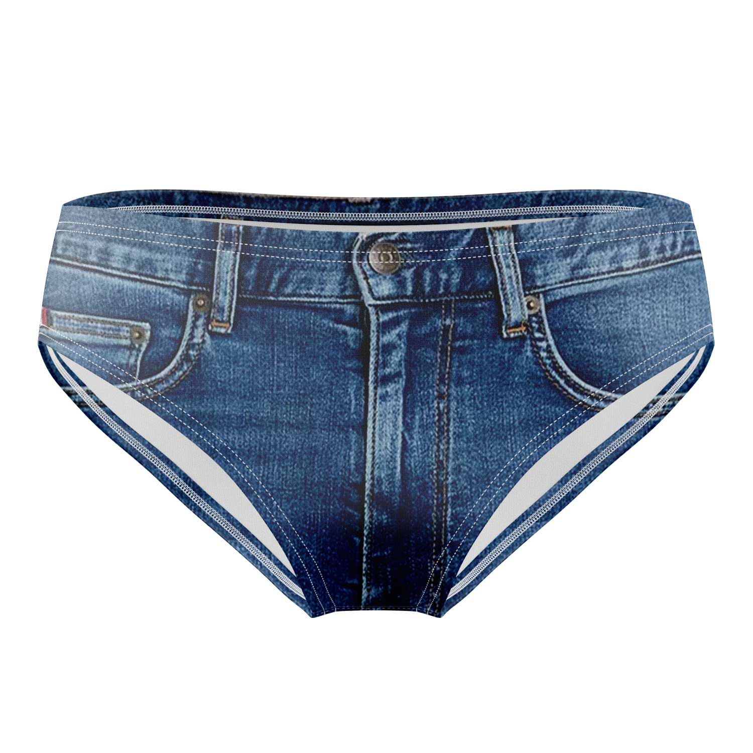 Denim Swim Trunks - Funny Swimwear