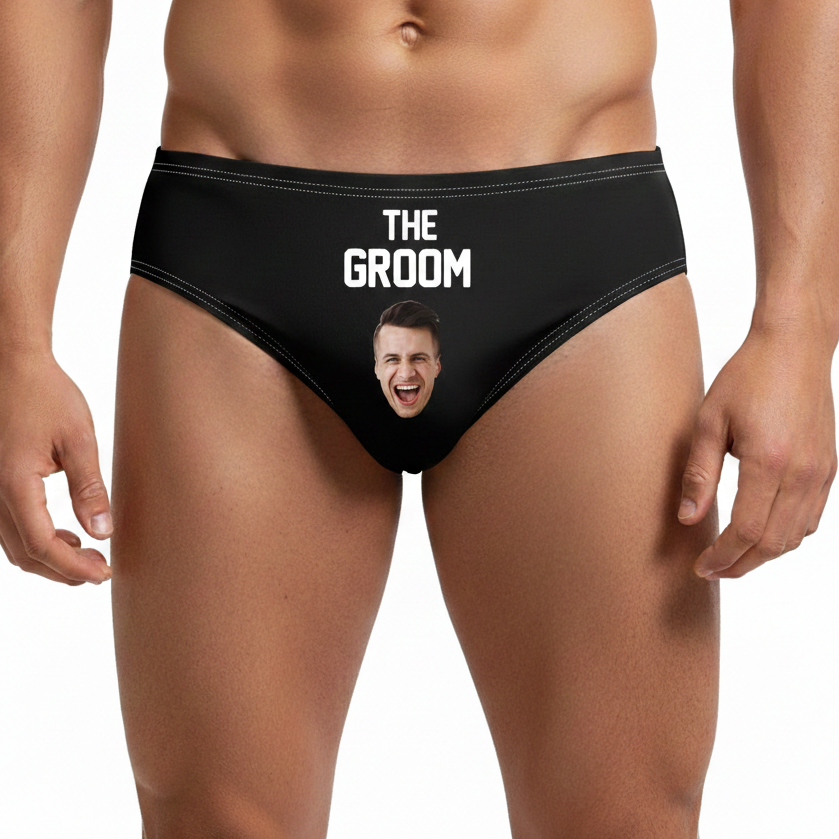 The Groom Swim Trunks Custom With Face