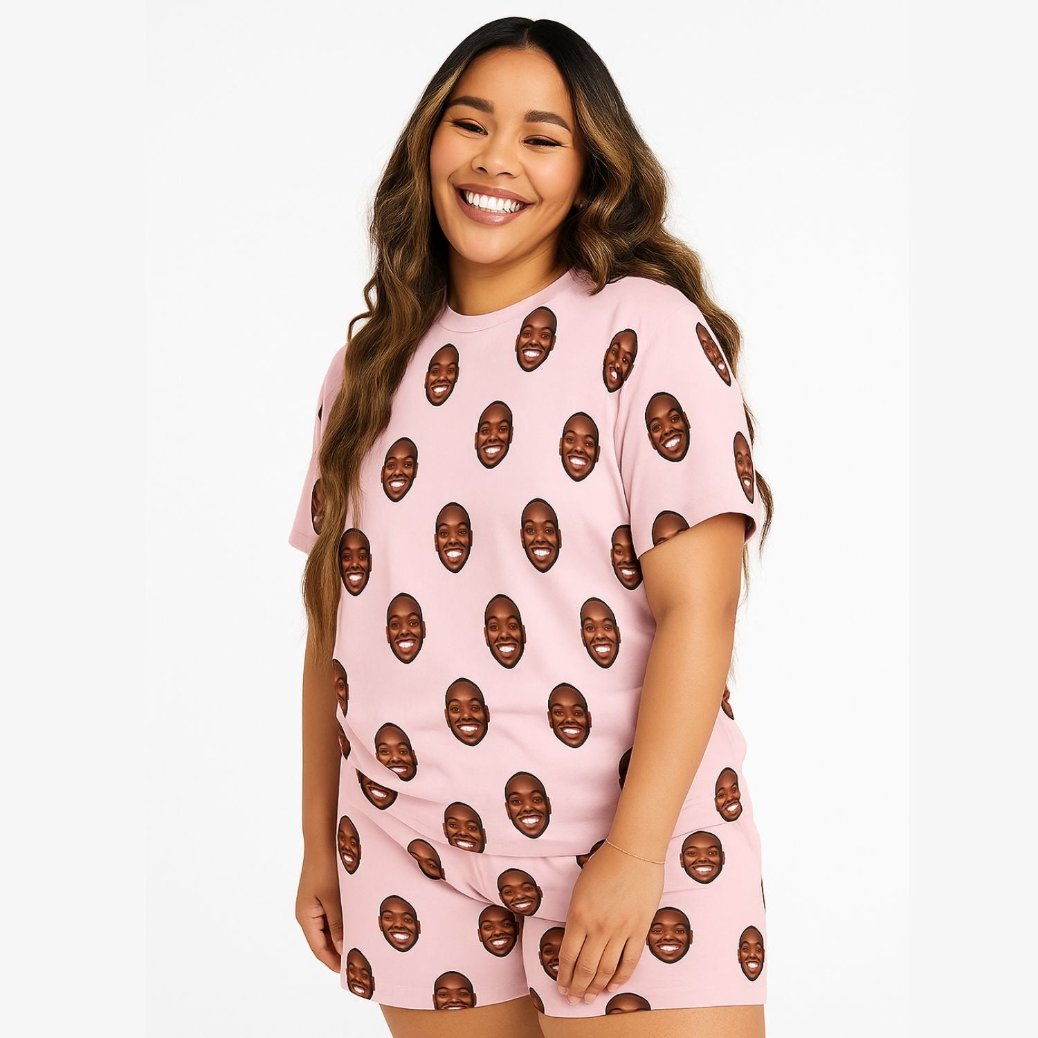 Your Face Women's Custom PJs - Shorts Set