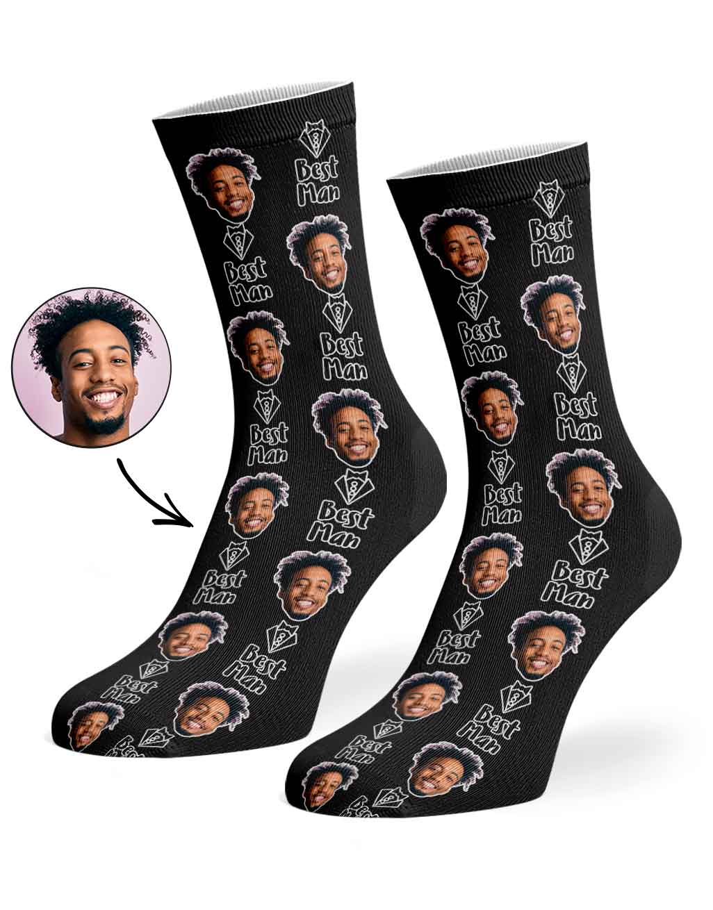 Best Man Custom Socks