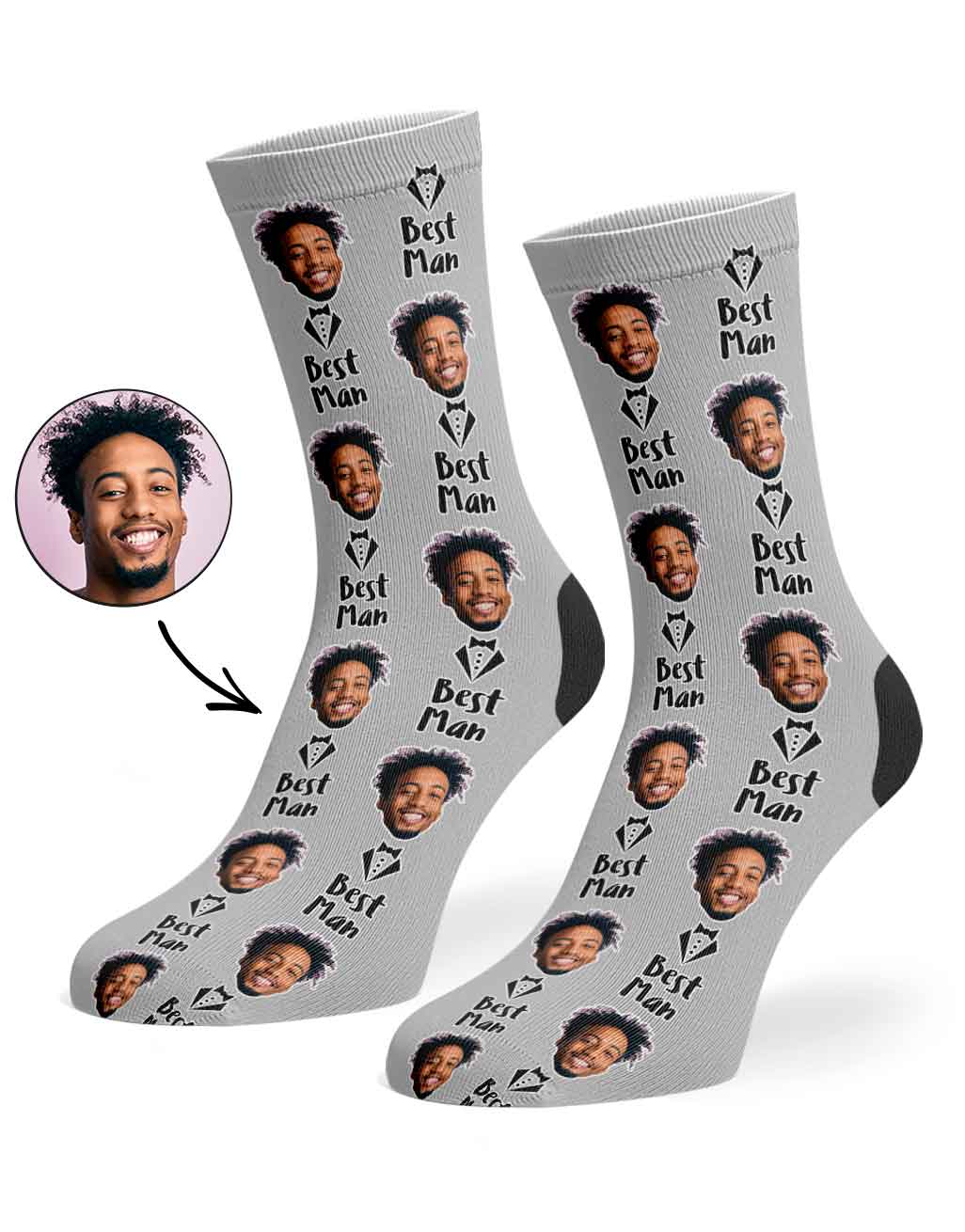 Best Man Custom Socks