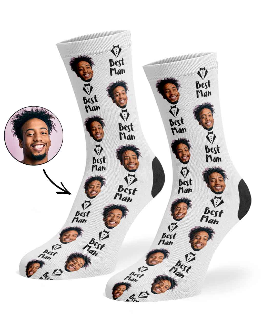 Best Man Custom Socks