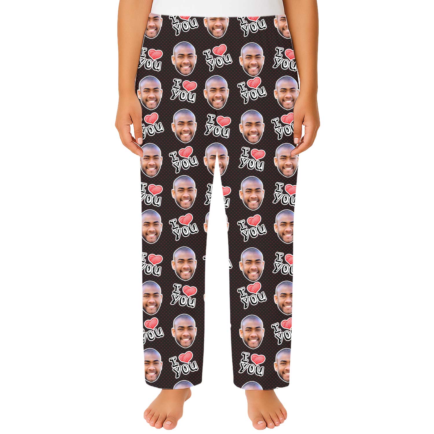 Women's I Heart You Custom PJ Pants