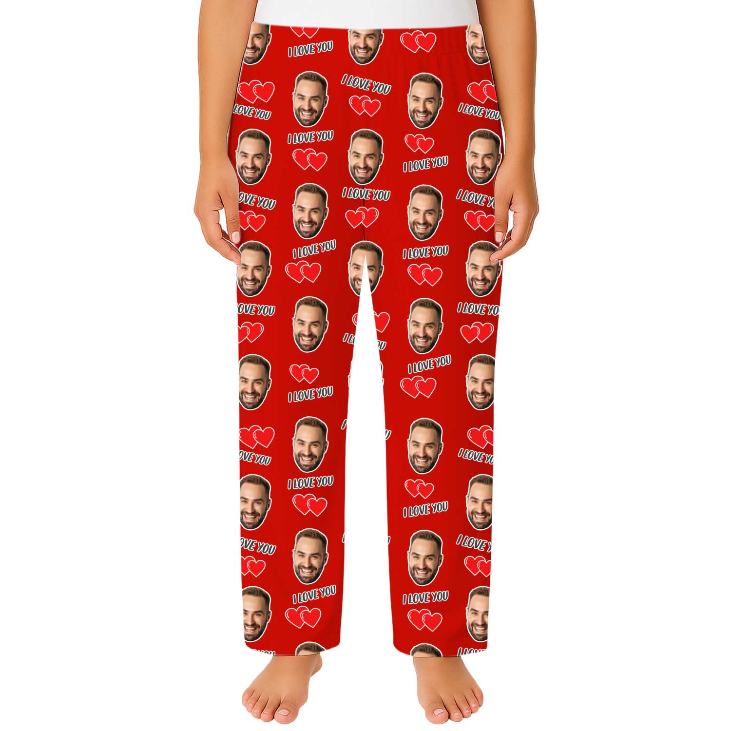 I Love You Custom Women's PJ Pants