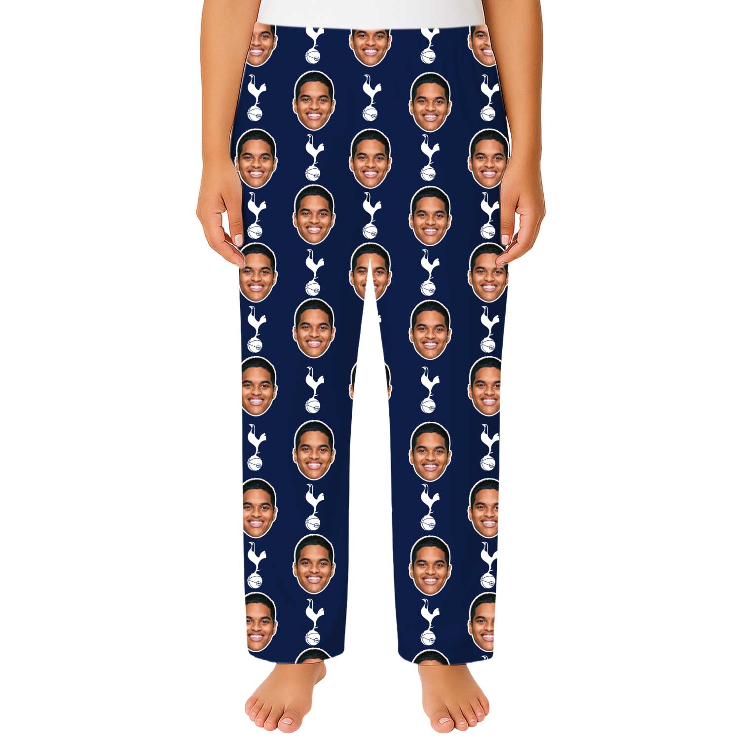 Spurs Navy Women's Custom PJ Pants