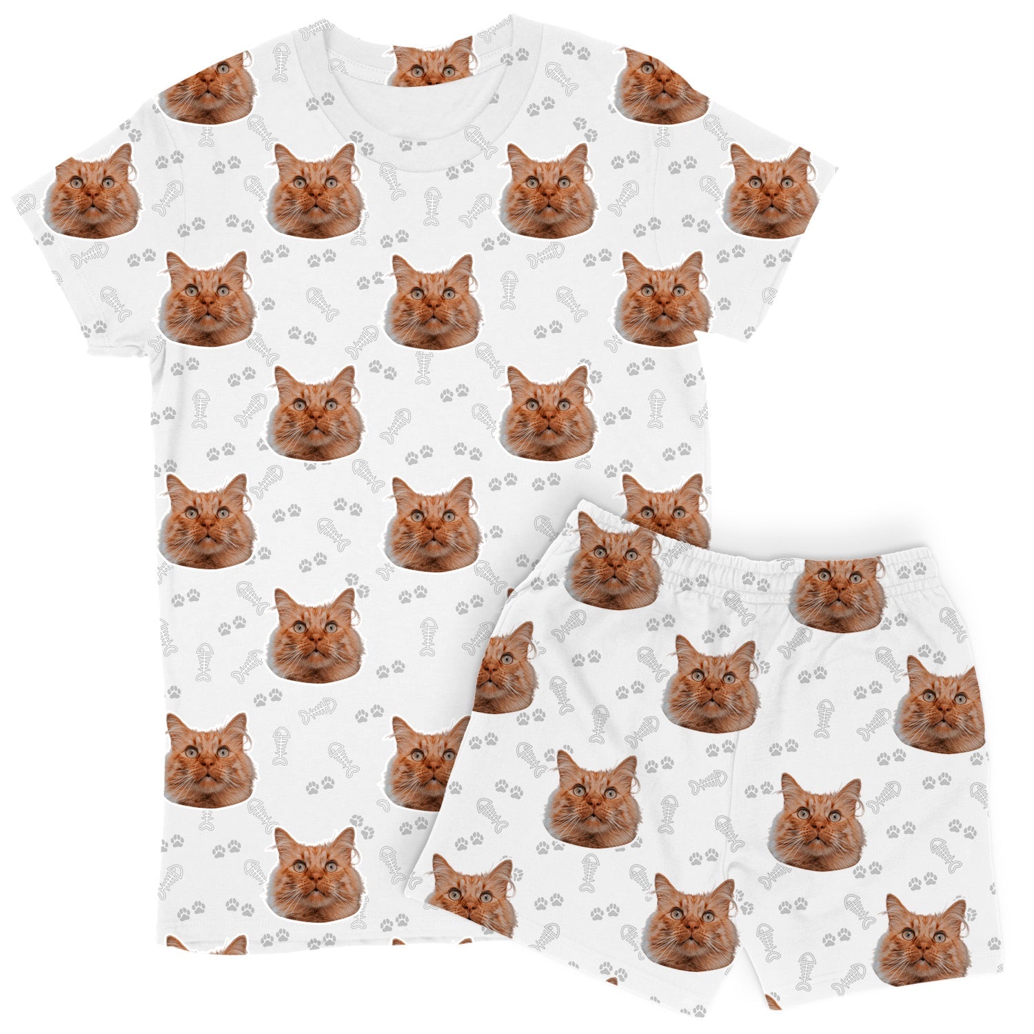 Your Cat Custom Women's PJ Shorts Set