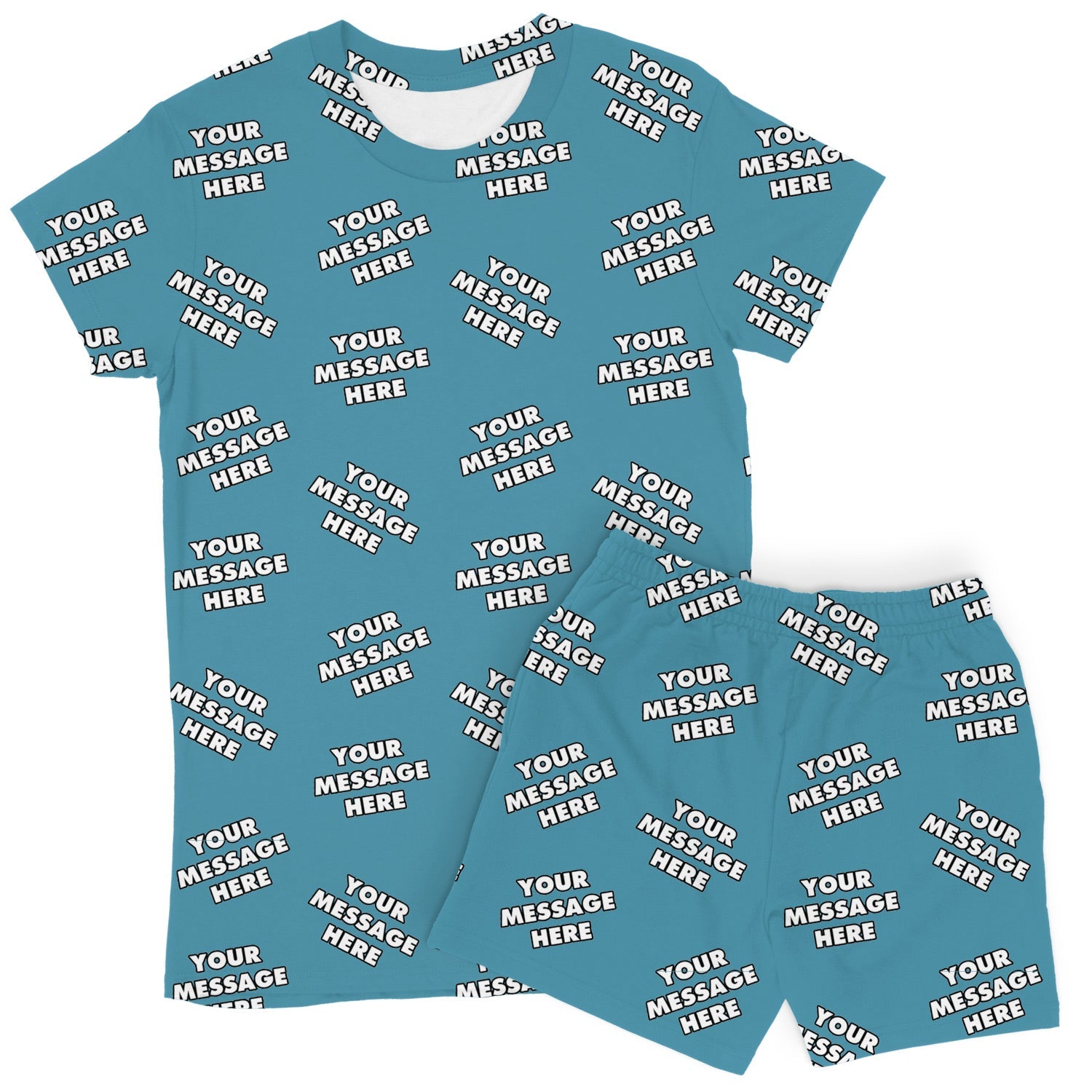 Women's Personalized Message PJs - Shorts Set
