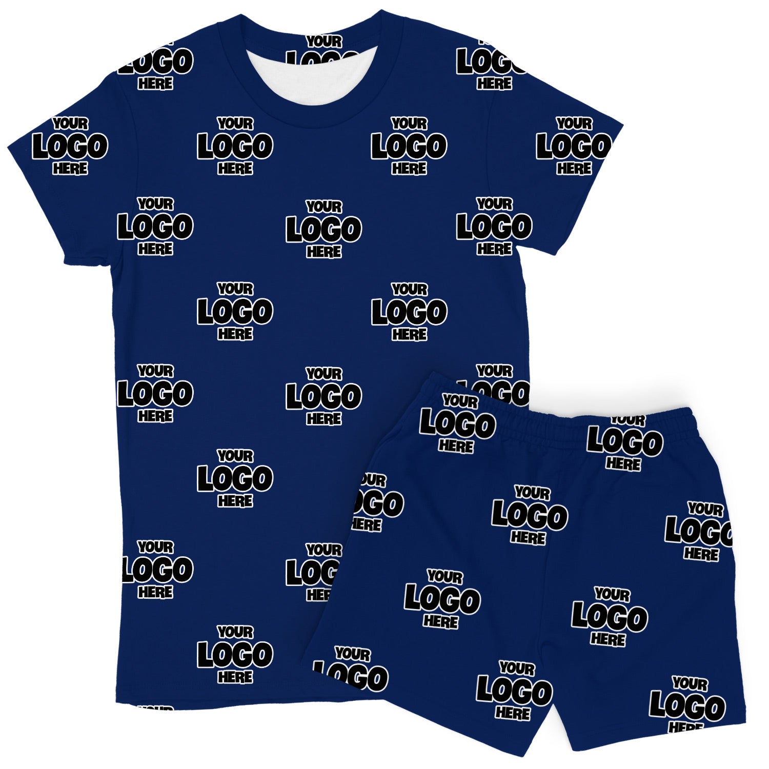 Women's Personalized Logo PJs - Shorts Set