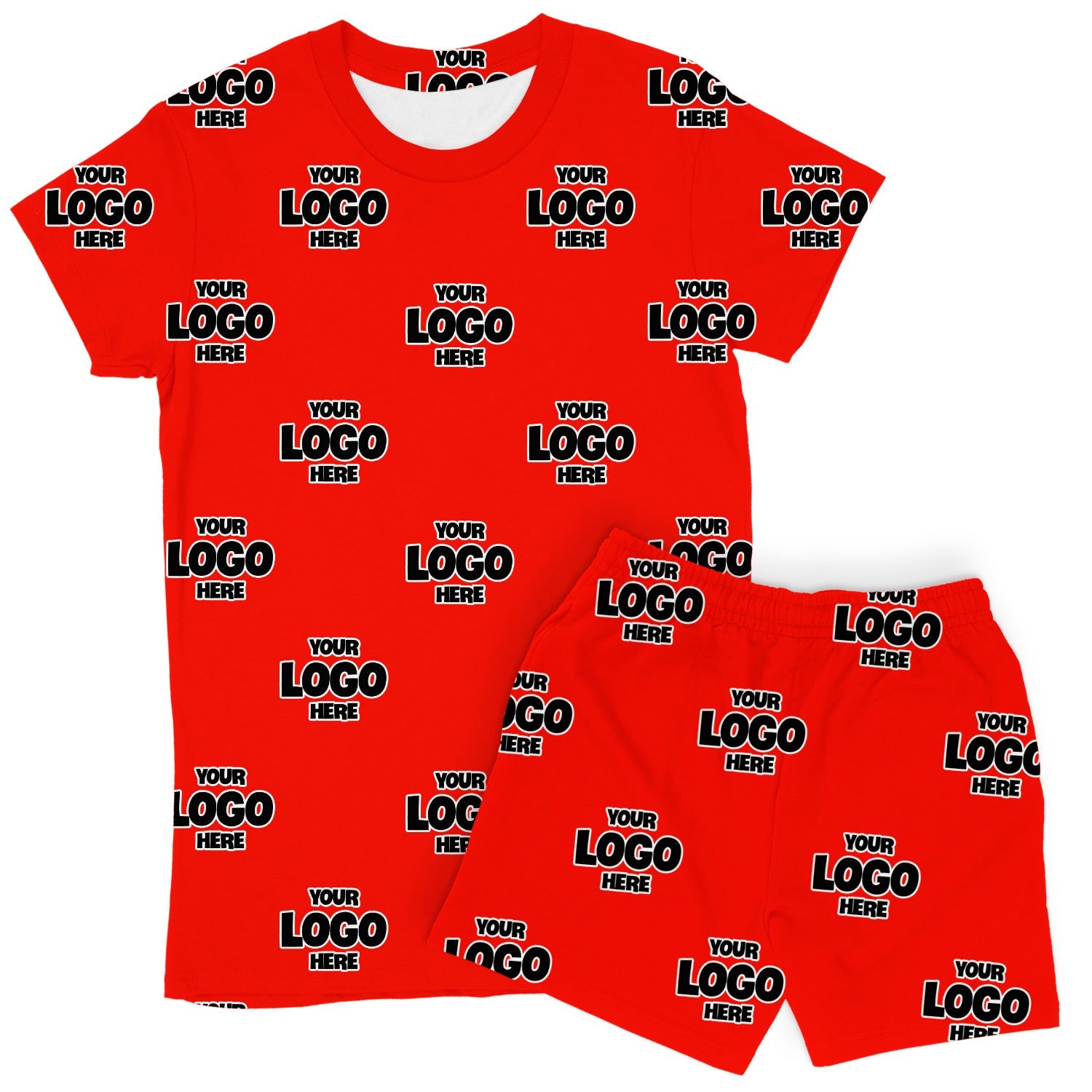 Women's Personalized Logo PJs - Shorts Set