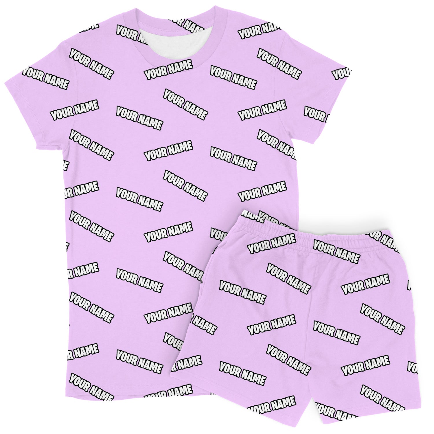 Your Name Women's Custom PJs - Shorts Set