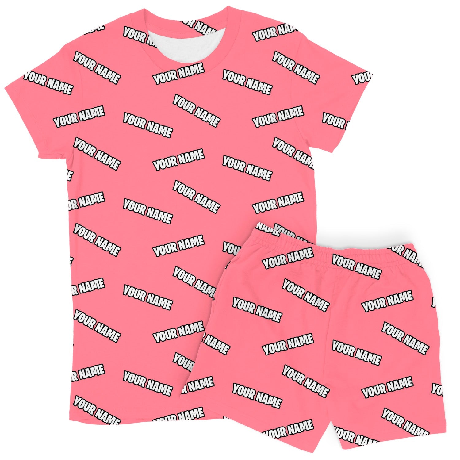 Your Name Women's Custom PJs - Shorts Set