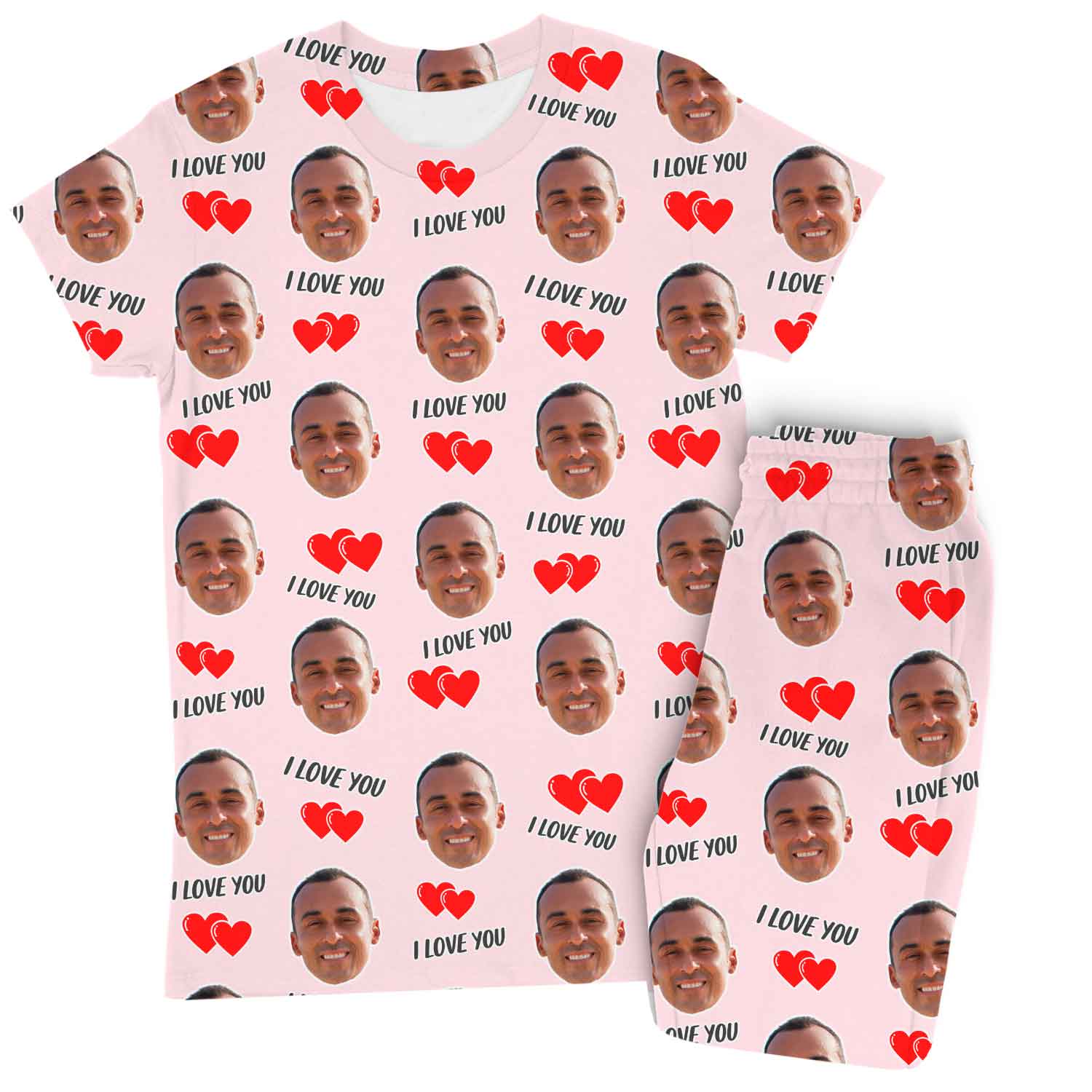 I Love You Custom Women's PJ Pants Set