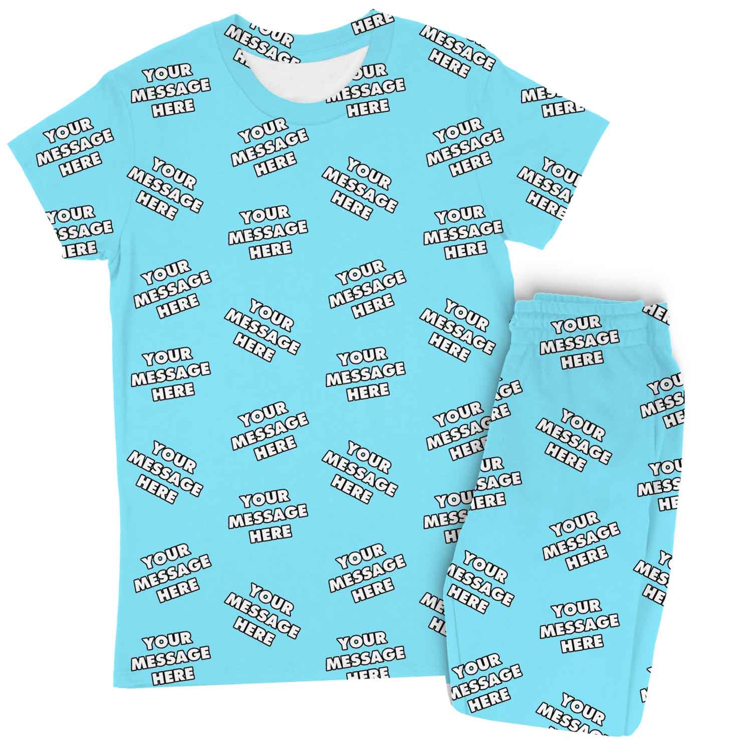 Women's Personalized Message Pajamas - Pants Set