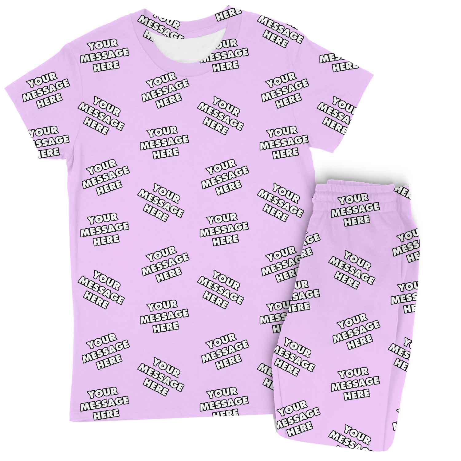 Women's Personalized Message Pajamas - Pants Set