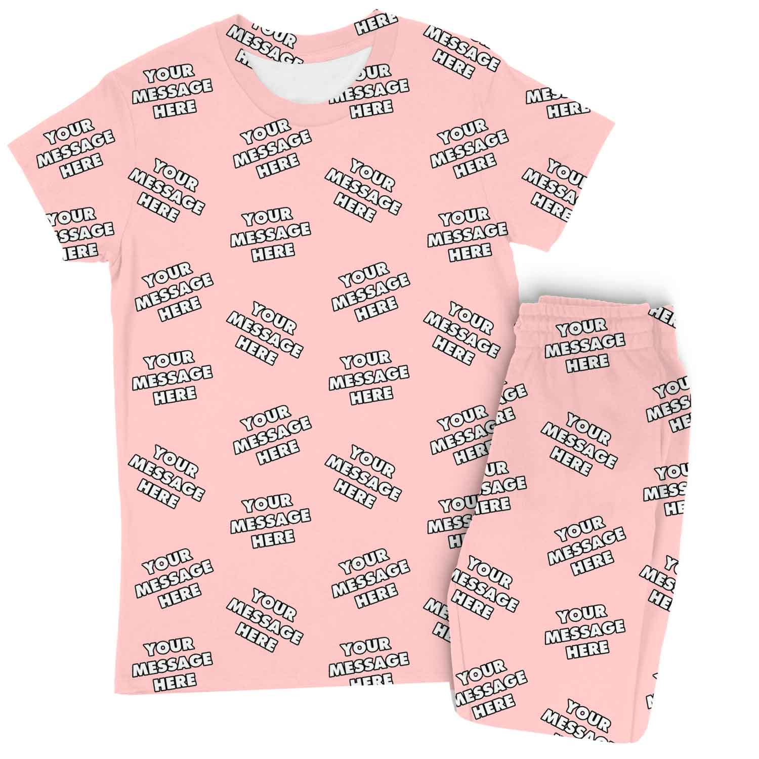 Women's Personalized Message Pajamas - Pants Set