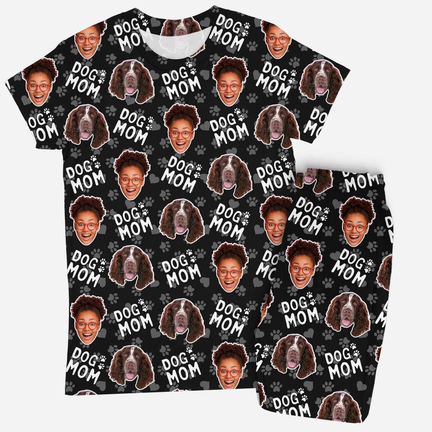 Women's Dog Mom Custom Pajamas - Pants Set