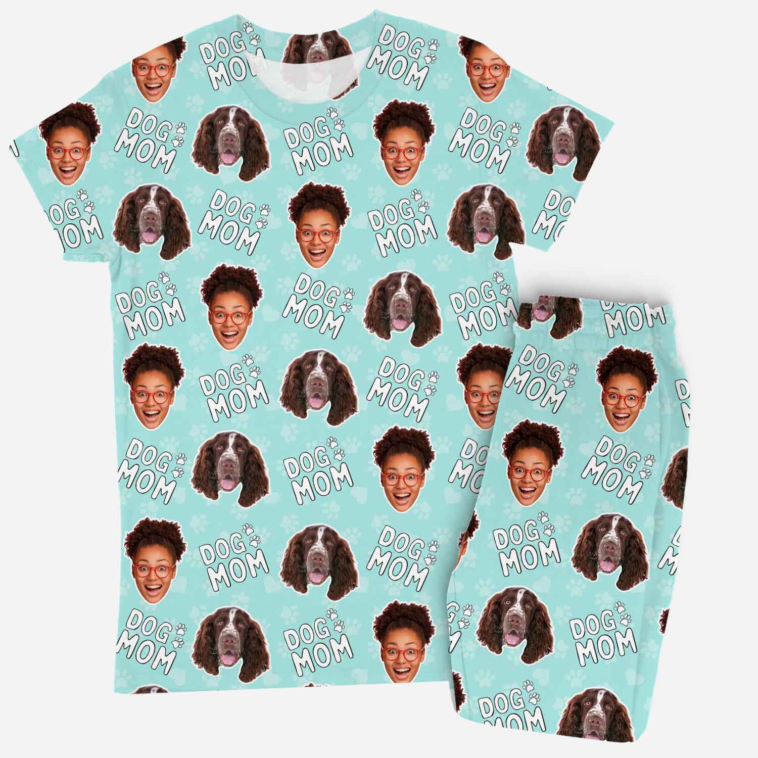 Women's Dog Mom Custom Pajamas - Pants Set