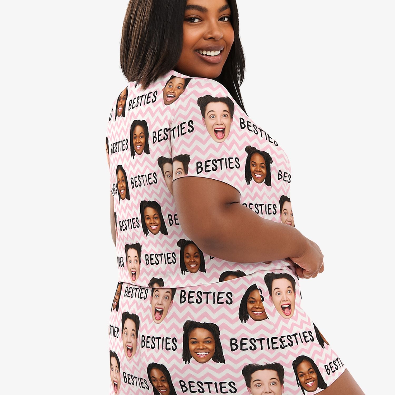 Women's Besties Custom PJs - Shorts Set