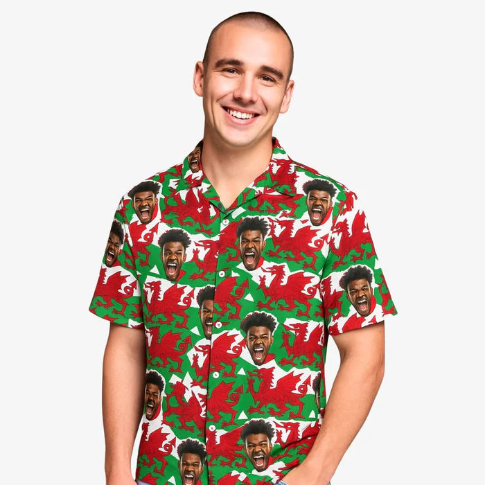 Wales Flags Custom Hawaiian Shirt