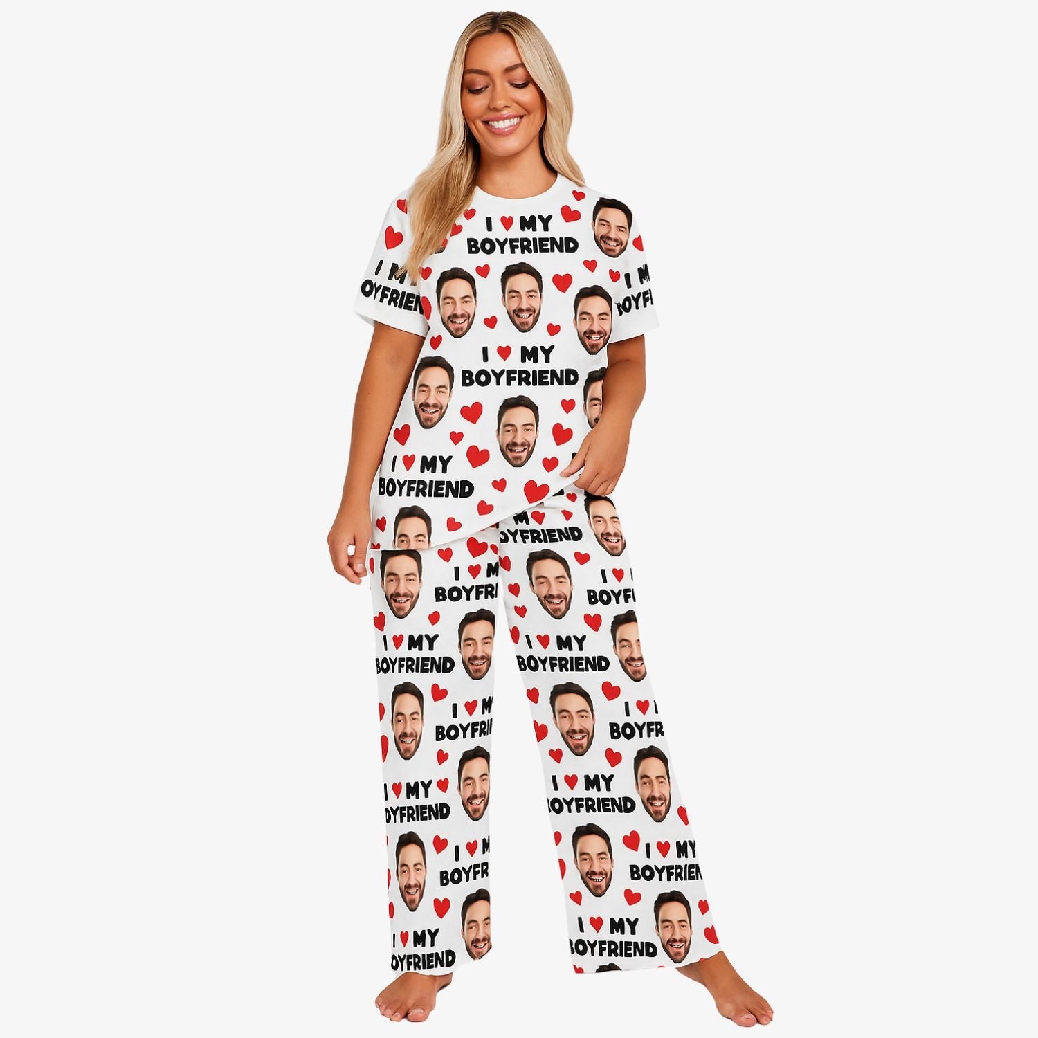 Women's I Love My Boyfriend Pajamas