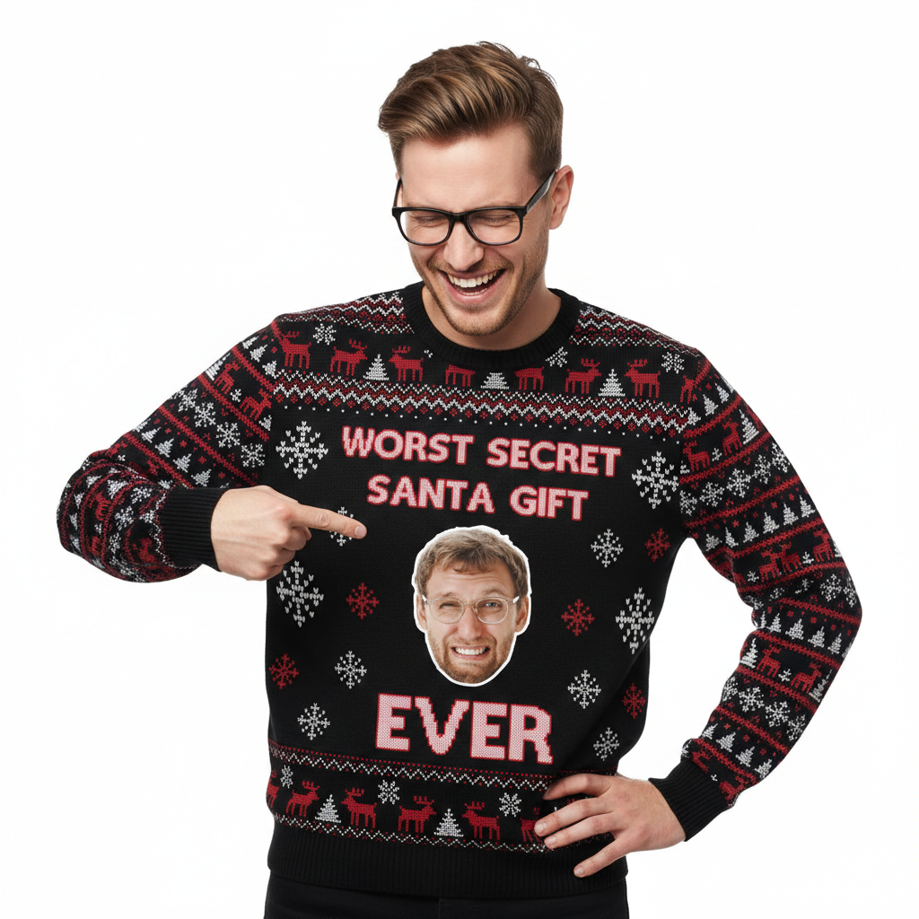 Worst Secret Santa Gift Ever Personalized Christmas Sweater
