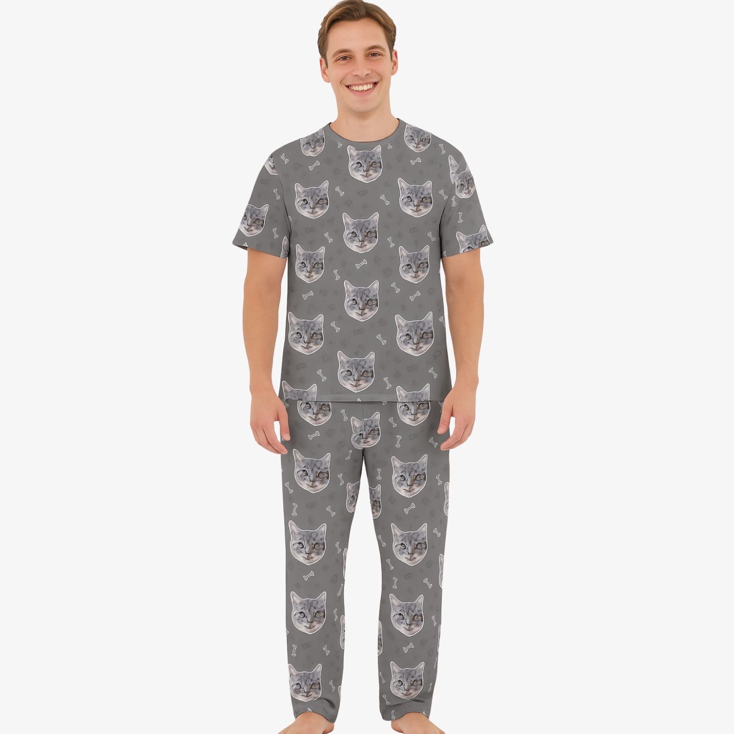 Your Cat Men's Custom Pajamas - Pants Set