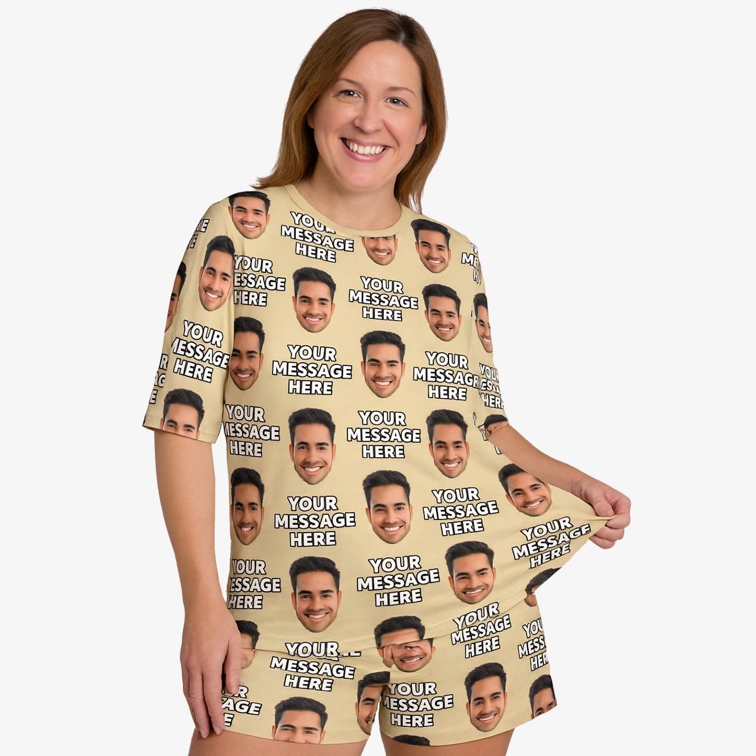 Women’s Personalized Message & Face PJs