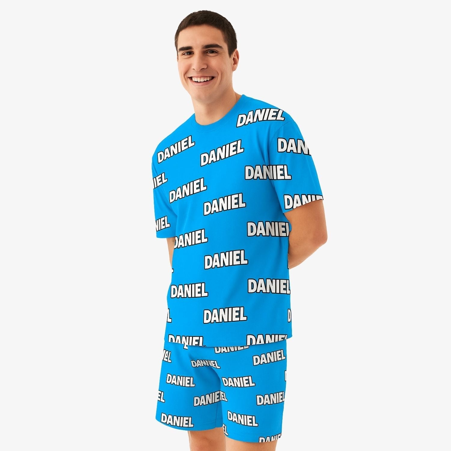 Your Name All Over Men's Custom PJs