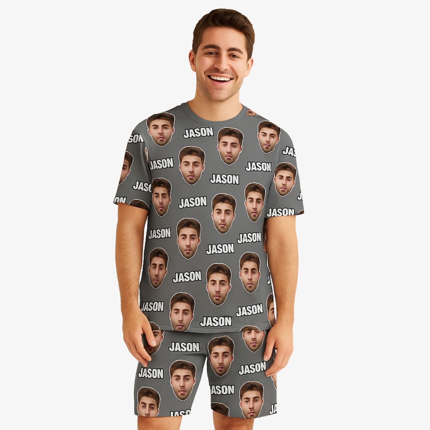 Your Face & Name Men's Custom PJs