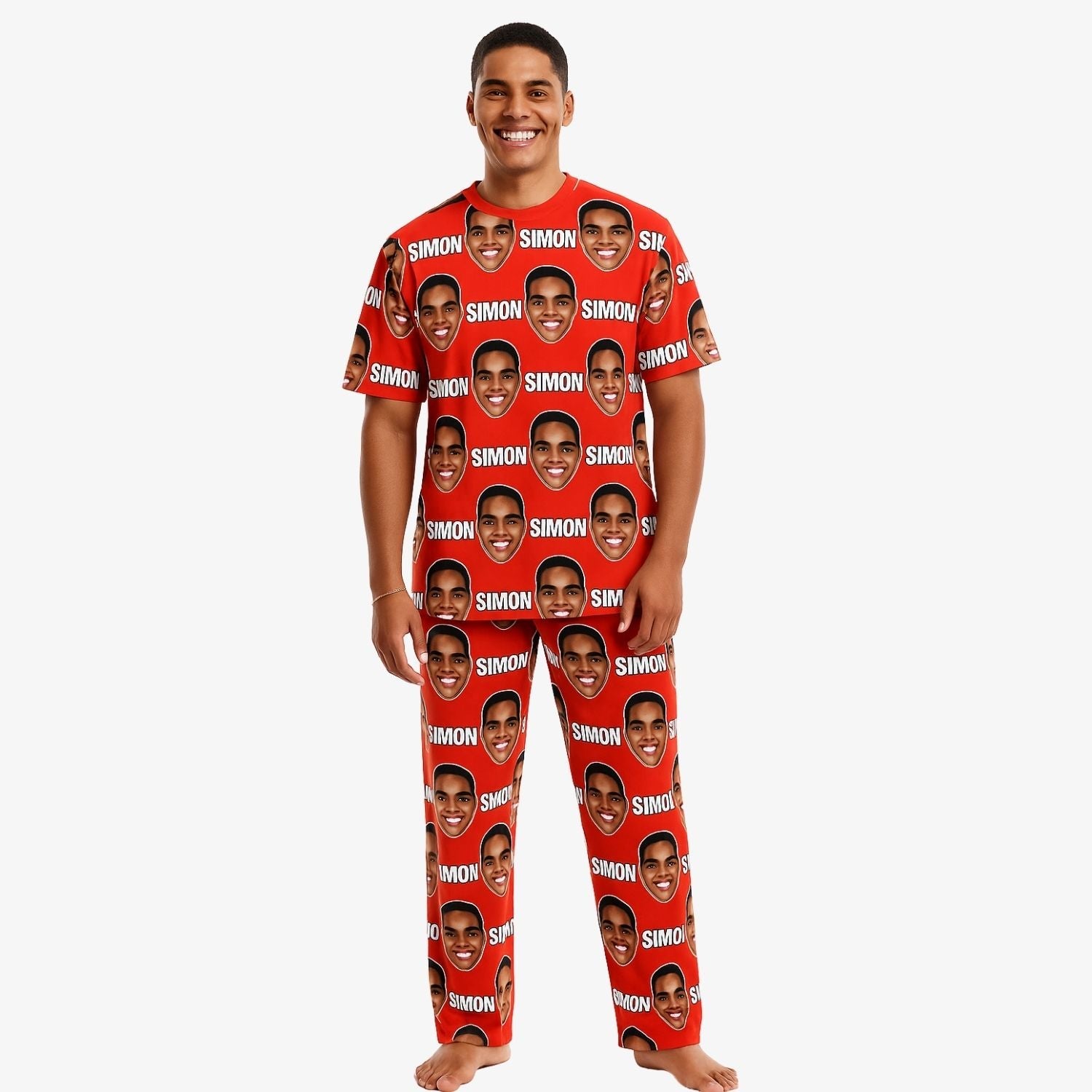 Your Face & Name Men's Custom PJs - Pants Set