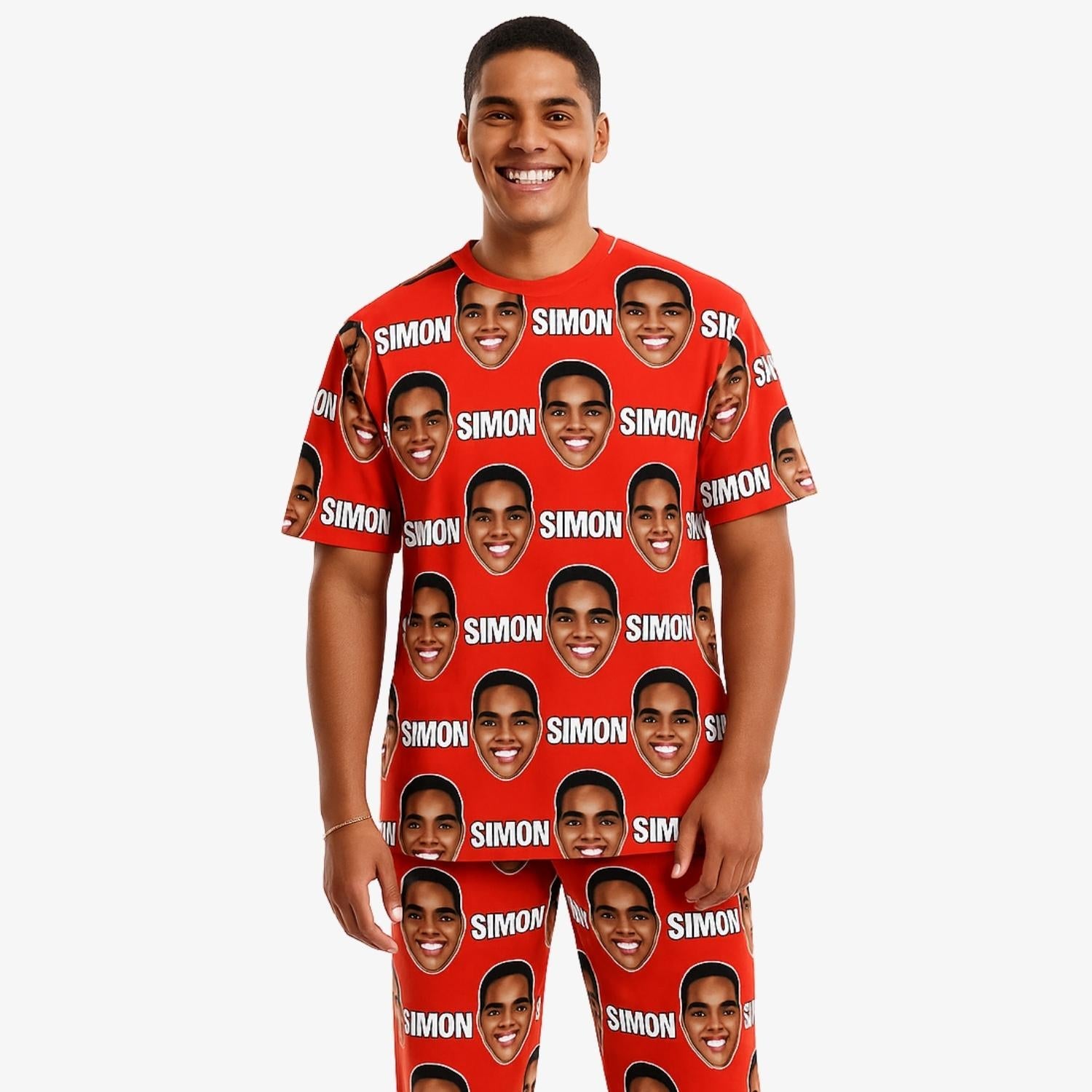 Your Face & Name Men's Custom PJs