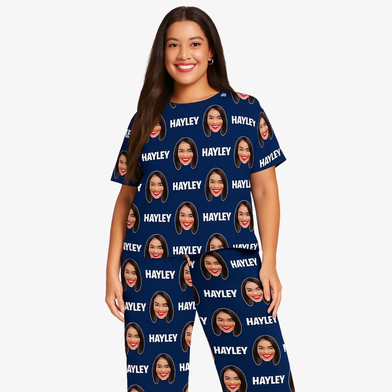 Women's Custom Face & Name Pajamas