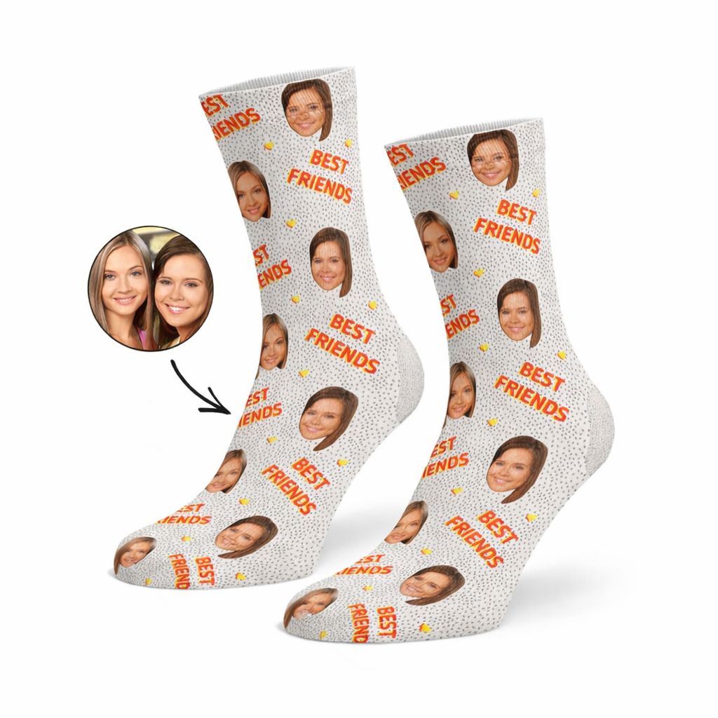 Best Friends Spotty Custom Socks