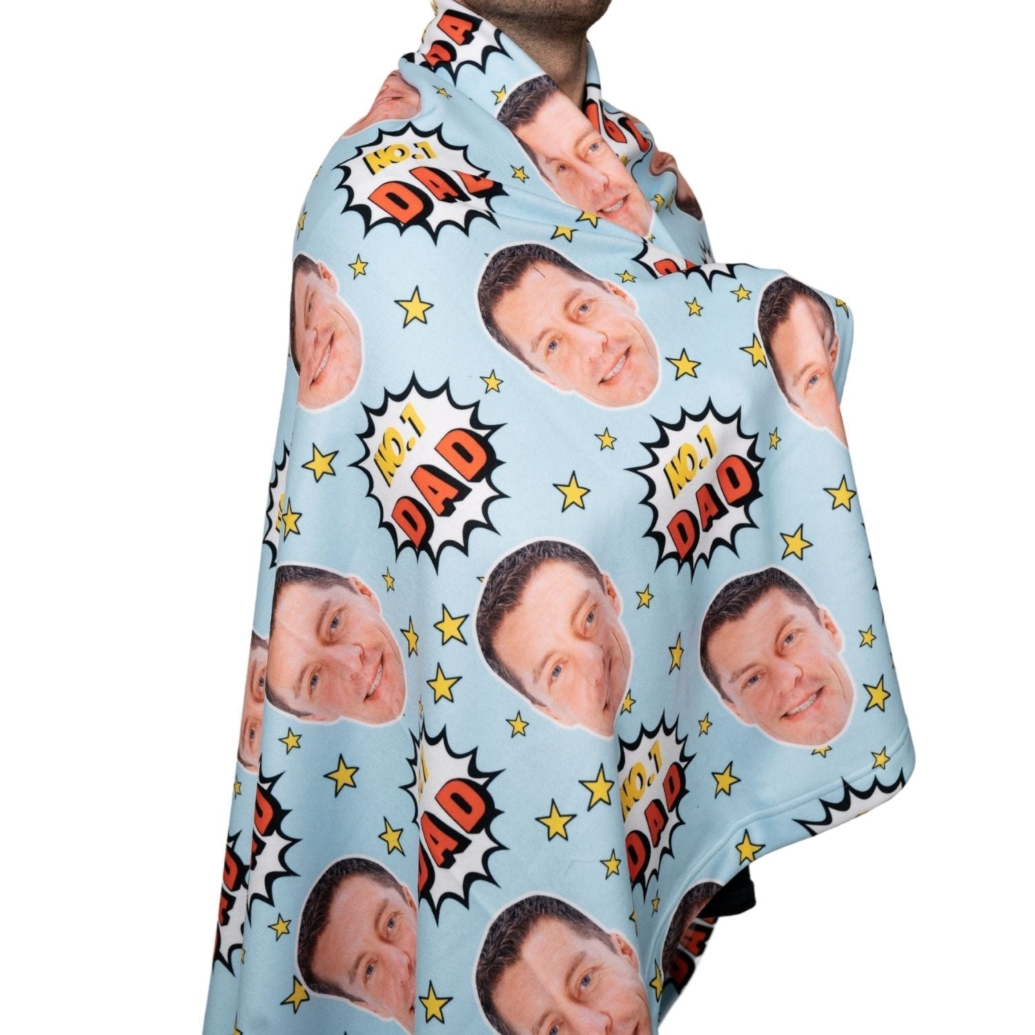 Number 1 Dad Personalized Blanket