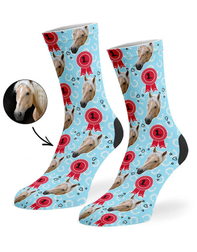 Horse Rosette Custom Socks