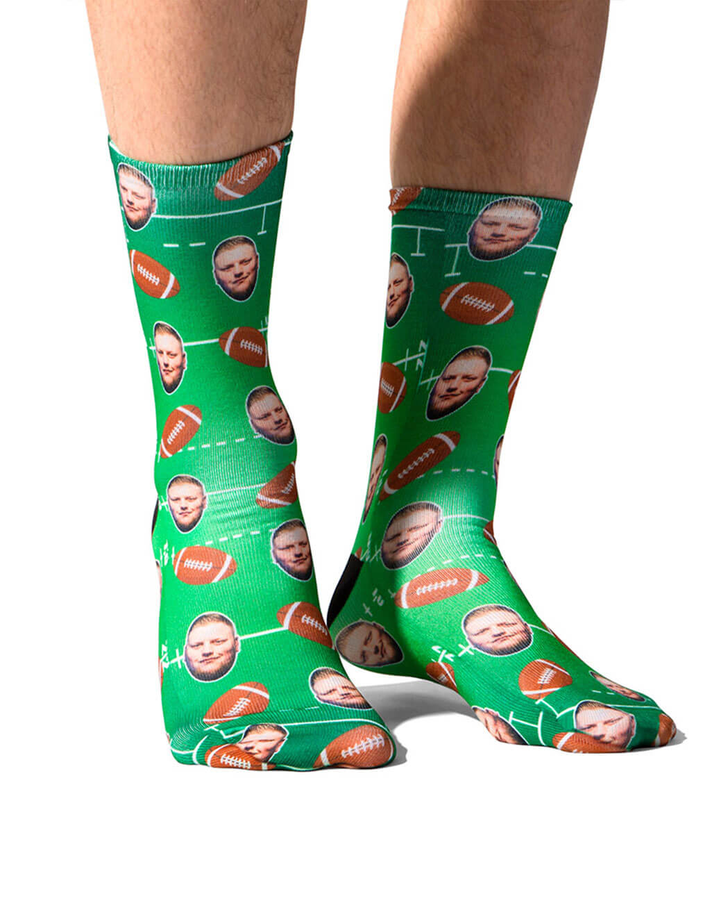 American Football Face Custom Socks