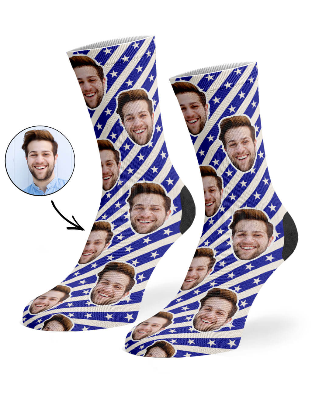 American Stars & Stripes Custom Socks